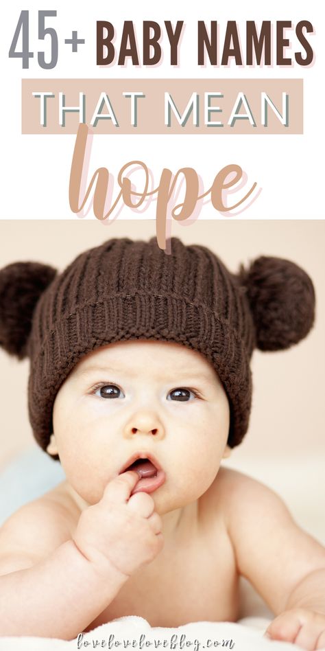 Hope Name Meaning, Names That Mean Hope, Names Meaning Hope, Boys Names With Meaning, Baby Boy Names With Meaning, Unique Names With Meaning, Hope Meaning, Rare Baby Girl Names, Boy Name Meanings