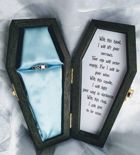 #corpse #corpsebride #proposal #wedding #rings #vows #weddingvows #movie #coffin #picoftheday #photography Tim Burton's Corpse Bride, Corpse Bride Emily, Corpse Bride Wedding, Wedding Vow Art, Dark Wedding Theme, Tim Burton Corpse Bride, Halloween Themed Wedding, Goth Wedding, Dark Wedding