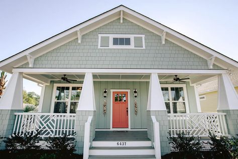 Beach House Exterior Colors, Beach Cottage Style Decor, Coastal Home Exterior, Beach Cottage Exterior, Ocean Isle Beach Nc, Coastal Exterior, Beach House Exterior, Bungalow Exterior, Ocean Isle Beach