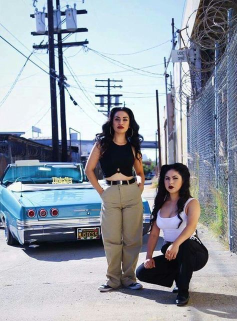 Chola Outfit, Chicana Style Outfits, Chica Chola, Chola Girl, Chola Style, Estilo Cholo, Chicana Style, Low Rider Girls, Zoot Suit