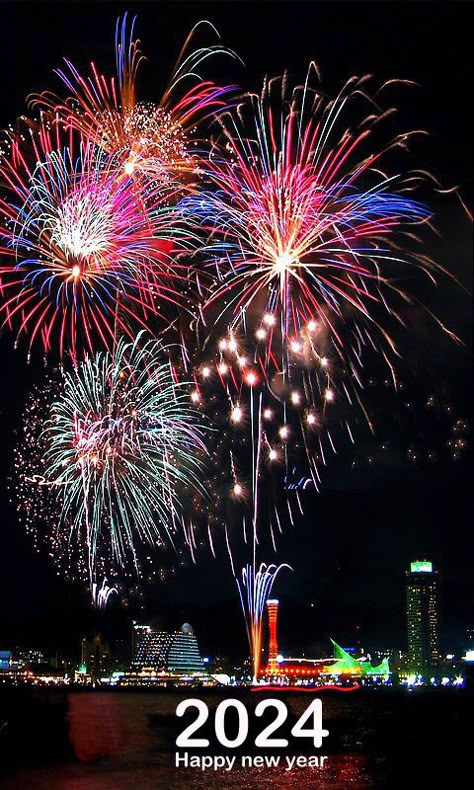 #Concept2024 #newyear2024 #2024photos #wishes4birthday Japan Fireworks, New Year Pics, New Year Wishes Cards, Happy Diwali Pictures, Beautiful Fireworks, Happy New Year Animation, Fireworks Art, Fireworks Pictures, Fireworks Photography