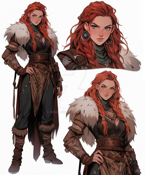 Viking Character, Female Character Concept, Viking Woman, Dnd Art, Arte Fantasy, Female Character Design, Character Design References, Character Creation, Fantasy Clothing