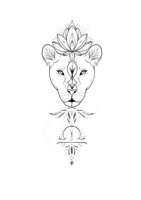 Lioness With Butterfly Tattoo, Lion Tattoo Linework, Simple Lion Tattoo For Women, Small Lioness Tattoo For Women, Lion Line Tattoo, Fine Line Lion Tattoo, Linework Tattoo Design, Simple Lion Tattoo, Practice Tattoos