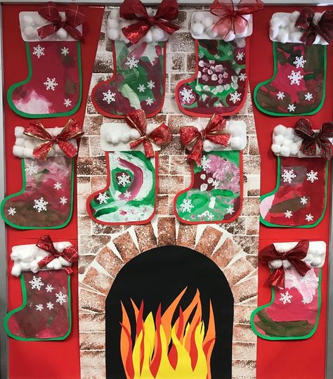 Christmas Stockings Craft Preschool, Stockings Craft Preschool, Christmas Stocking Kids Craft, Christmas Stocking Art For Kids, Preschool Christmas Stocking Craft, Stocking Crafts For Preschool, Stocking Preschool Craft, Stocking Art Project For Kids, Preschool Stocking Craft