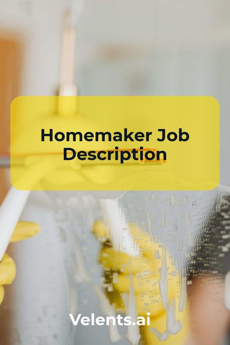 Homemaker Job Description template includes a detailed overview of the key requirements, duties, responsibilities, and skills for this role. It's optimized for posting on online job boards or careers pages and easy to customize this template for your company. Job Description Template, Household Budget, Hiring Process, Equal Opportunity, Online Job, Financial Information, Financial Statement, Job Board, Job Description