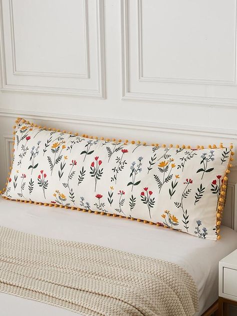 Floral Pillowcase, Cushion Cover Designs, Long Pillow, Pillowcase Pattern, Bed Pillows Decorative, Fabric Floral, Standard Pillow, Modern Fabric, Pillow Pattern