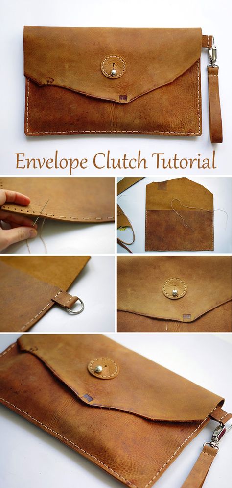 Diy Leather Clutch Free Pattern, Simple Leather Pouch, Suede Purse Pattern, Simple Leather Purse Pattern, Small Leather Purse Pattern, Pattern For Leather Bag, Leather Envelope Pattern, Leather Envelope Wallet, Envelope Bag Pattern