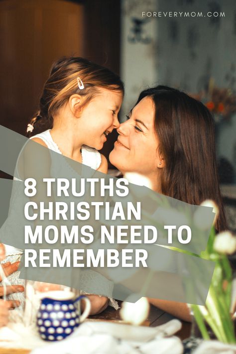 There is no manual for motherhood, but these are truths that Christian moms need to remember. This list really tells you everything you need to know. #christianparenting #raisingkids #motherhood #christianity Motherhood Truths, Bible Verse For Moms, Inspirational Quotes For Moms, Raising Godly Children, Mom Encouragement, Christian Motherhood, Moms Goals, Motherhood Journey, Quotes About Motherhood