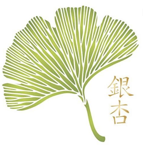 Tree Stencil For Wall, Ginkgo Art, Chinoiserie Stencil, Leaf Wall Stencil, Ginko Biloba, Lino Printing, Stencil Painting On Walls, Stencils For Painting, Gingko Leaves