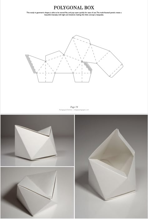 Origami Package, Pop Up Packaging, Geometric Packaging, Craft Paper Box Packaging Design, Shapes Design, Geometric Shapes Packaging Design, Box Craft, Abstract Packaging Design, Geometric Packaging Design