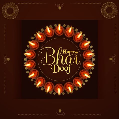 Happy bhai dooj background. Download it at freepik.com! #Freepik #vector #diwali #festival #holiday #indian Bhai Bij Post, Bhai Bij, Happy Bhai Dooj Images, Happy Diwali Gift, Bhai Dooj Wishes, Happy Bhai Dooj, Happy Holi Images, Decoration For Party, Bhai Dooj