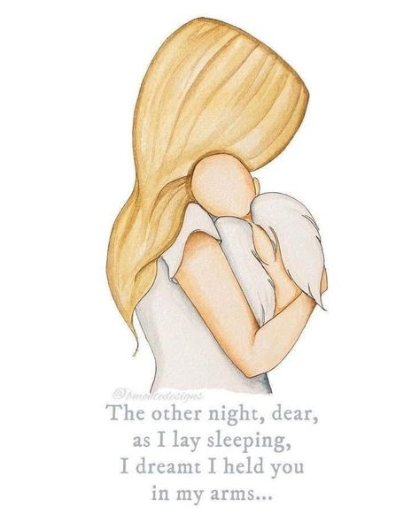 Baby Watercolor, Watercolor Angel, In My Arms, Child Loss, Angel Baby, Mommy And Me, Watercolor Print, Angel, Lost