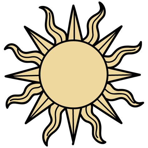 Sun Vector Illustrator Sun Images Art, Sun Vector Illustration, Sun Outline, Sun Images, Stylized Sun, Sun Vector, Jagua Henna, Sun Tattoo Designs, Sun Drawing