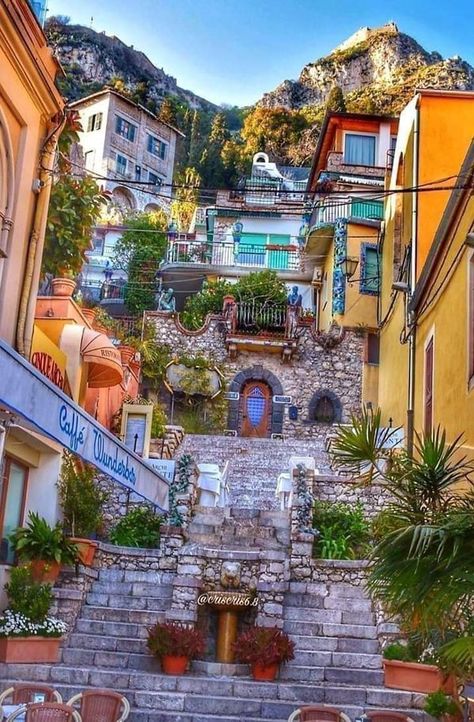 My beautiful Italy❤ | Taormina, Sicily ~ Italy 🇮🇹 | Facebook Love In Portofino, Taormina Sicily Italy, Taormina Italy, Mediterranean Vibes, Visit Sicily, Italy Trip Planning, Taormina Sicily, Palermo Italy, Top Places To Travel