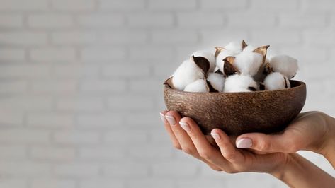 Close-up hands holding bowl with cotton ... | Free Photo #Freepik #freephoto #woman #home #organic #natural Luxury Bathroom Rug, Cotton Branches, Hands Holding, Fabric Textures, Hand Model, Healthy Environment, Hand Holding, Wooden Background, Perfect Rug