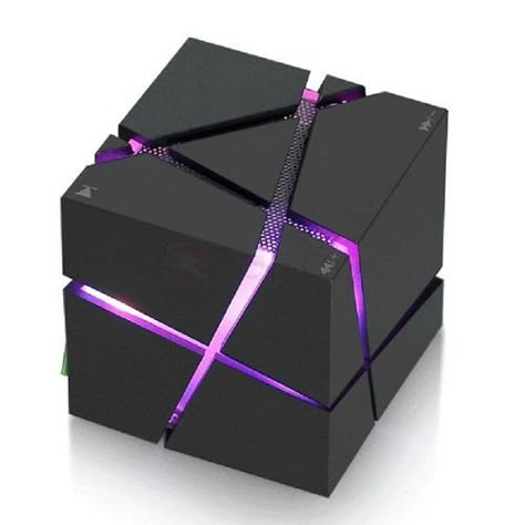 This LED Cube Bluetooth Speaker has Style Gadget Tecnologici, Rosen Box, Mobile Audio, Mini Bluetooth Speaker, Computer Speakers, New Technology Gadgets, Sound Boxes, Wireless Speakers Bluetooth, Stereo Speakers