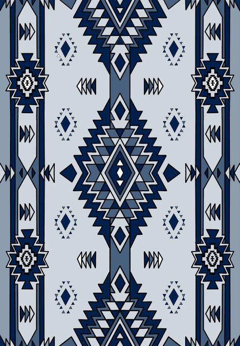 Native American Phone Wallpaper, Native Wallpaper, Western Print Wallpaper, Native American Art Pattern, Blue Western Aesthetic, Navy Blue Western Wallpaper, Navajo Wallpaper, Western Patterns, Aztec Print Wallpaper