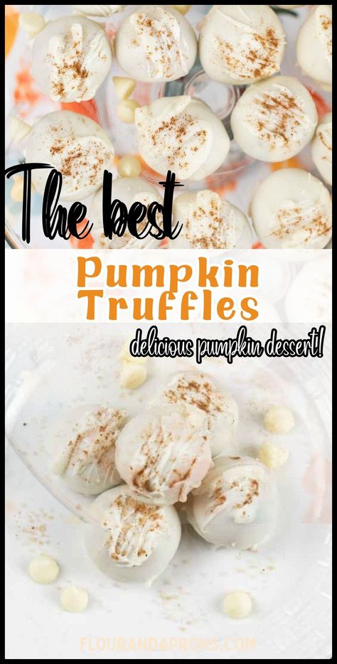 Enjoy the best pumpkin truffles with this easy recipe, perfect for fall baking and holiday dessert tables. Pumpkin Truffles Recipe, Boozy Fall Desserts, Fall Truffles, Easy Truffle Recipes, Pumpkin Spice Truffles, Fall Dessert Table, Halloween Truffles, Roasted Pumpkin Recipes, Fresh Pumpkin Recipes