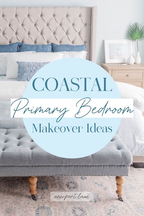 Transform your primary bedroom into a serene retreat with our blog post on Coastal Style Bedroom Ideas You'll Love. Discover inspiring Beach Themed Bedroom Ideas that bring the tranquility of the ocean to your space. Explore elegant Coastal Bedrooms designed to create a relaxing and inviting atmosphere. Coastal Elegant Bedroom, Luxury Coastal Bedroom, Adding Texture To A Room, Coastal Bedrooms Ideas, Coastal Bedroom Inspiration, Coastal Master Bedrooms Decor, Beach House Bedroom Aesthetic, Florida Bedroom Ideas, Coastal Bedrooms Bedding