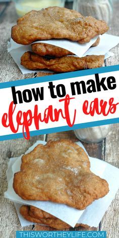 Elephant Ears Recipe Air Fryer, Gluten Free Elephant Ears Recipe, How To Make Elephant Ears, Elephant Ear Recipe, Elephant Ears Recipe, Fair Foods, Beaver Tails, Apple Coffee Cakes, Funnel Cakes