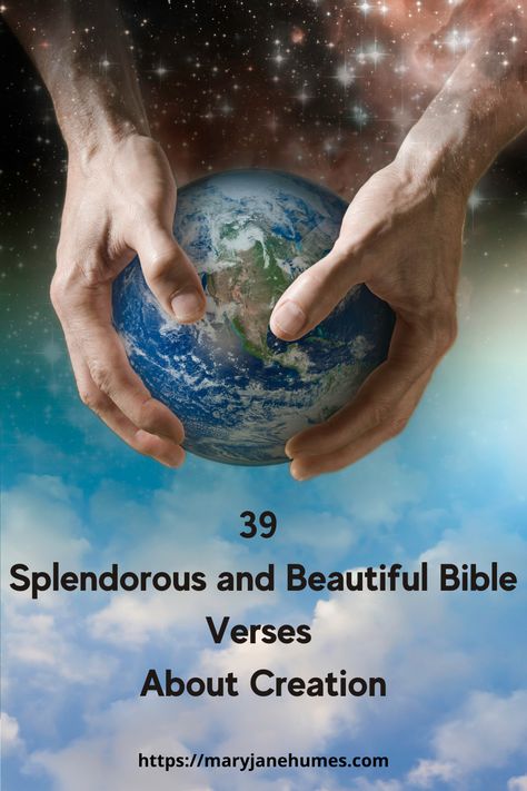 The most concentrated group of Bible verses about creation occurs in the first two chapters of God’s Word in the Book of Genesis. There, during the first week of time, God was busy creating the world. The Bible begins with the story of creation.  If the truth of Creator God is rejected, nothing else about the Bible can be believed. It is vital for any reader of the Word of God to believe the facts of creation in the way that God presented them in His Word Creation Verses, Verses About Creation, God Created The World, God Of Creation, Story Of Creation, The Book Of Genesis, Creator God, Prayer Of Thanks, Prophet Isaiah