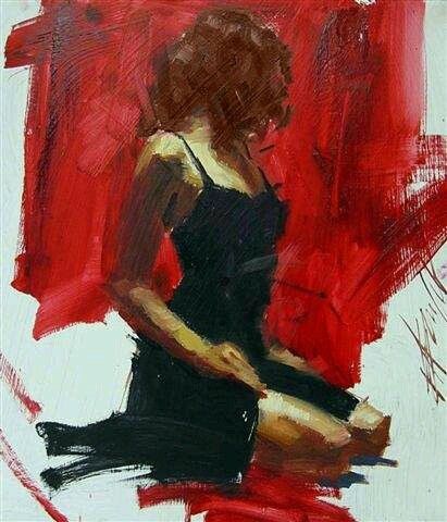 Red Portrait Painting, Henry Asencio, Background Study, Black Widow Aesthetic, Arte Sketchbook, Natasha Romanoff, Woman Painting, Black Widow, Figure Painting