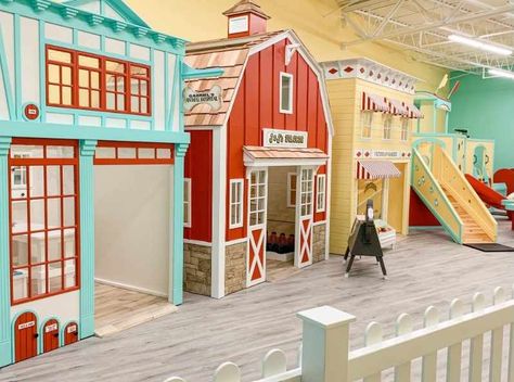 Custom Playhouses for your Business | Lilliput Play Homes Play Village, Play Town, Kids Play Centre, Castle Cottage, Kids Garage, Luxury Playhouses, Outdoor Playhouses, Church Playground, Custom Playhouse