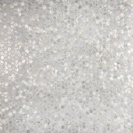 Shell Mosaic Tile, Penny Round Mosaic, Fireplace Facade, Penny Round Tiles, Round Mosaic, Shell Mosaic, Penny Round, Round Tiles, Ivy Hill Tile