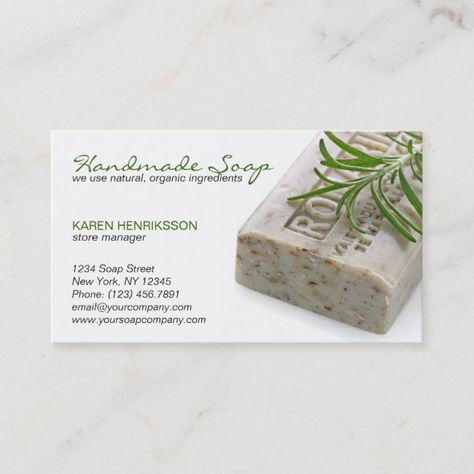 Handmade Soap Business, Soap Business, Bar Business, Organic Bar Soap, Stylish Business Cards, Eco Green, Handmade Soap Bar, Business Card Templates, Paper Types