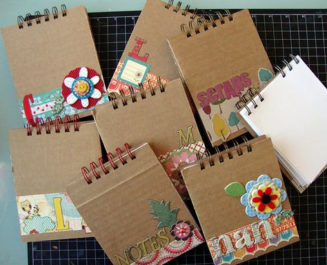 I love repurposing... Chipboard Projects, Bind It All, Reuse Recycle Repurpose, Binding Machine, Bookmaking, Mini Notebooks, Diy Notebook, Decorate Notebook, Handmade Journals