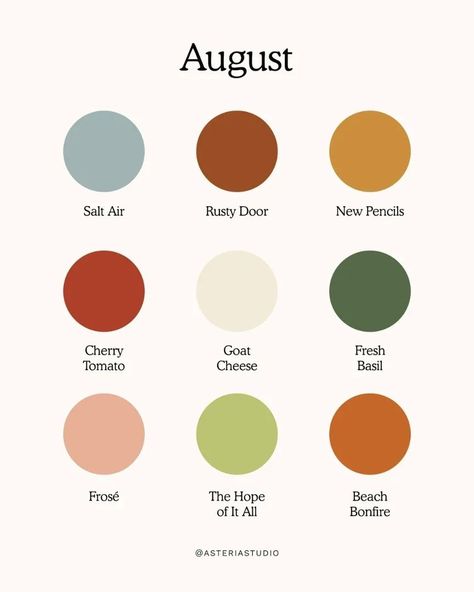 Hey how is it August!!!!! August Colour Palette, August Color Palette, August Clipart, August Planner, August Aesthetic, August Colors, Hex Color, Hex Color Palette, Blue Corn