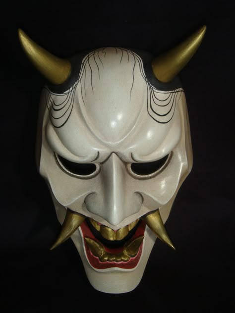 Oni Reference, Mascara Hannya, Hannya Maske, Mascara Oni, Japanese Demon Mask, Nft 3d, Mask Creepy, Japanese Masks, Japanese Oni