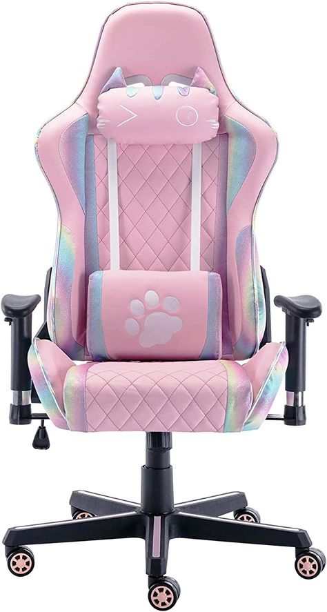 Pink Gaming Chair, Gaming Pillow, Celana Jogger Wanita, Comfy Office Chair, Pink Office Chair, Pc Gaming Chair, Gamer Chair, Game Chair, Gamer Room Decor