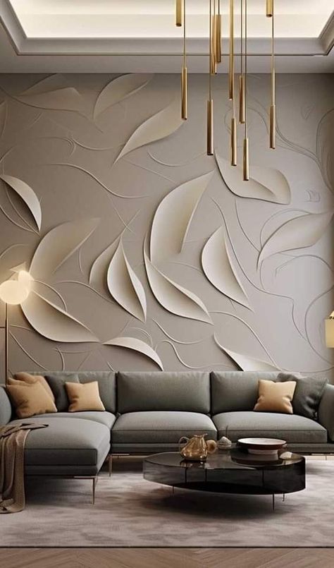 Futuristic Facade, Living Room Wall Designs, House Wall Design, Bathroom Features, Home Hall Design, Wall Panels Bedroom, Wall Panel Design, Hall Interior Design, Living Room Design Inspiration