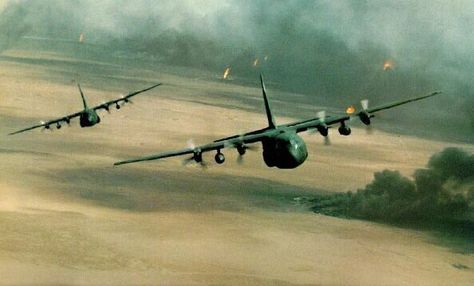 C 130 in the Desert Storm Operation Air Force Pictures, Air Force Patches, Military Wallpaper, Airplane Fighter, 2160x3840 Wallpaper, C 130, Army Pics, Airplane Art, Air Fighter