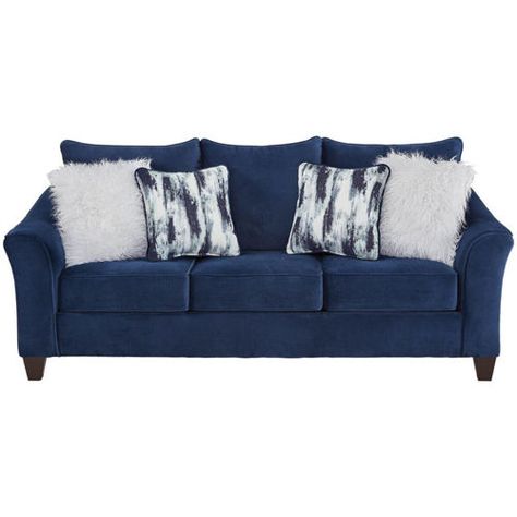 Show details for ARIA SOFA Royal Blue Sofa Living Room, Galaxy Living Room, Blue Sofa Living Room, Navy Loveseat, Royal Blue Sofa, Navy Couch, Navy Blue Furniture, Blue Sofa Living, Navy Sofa