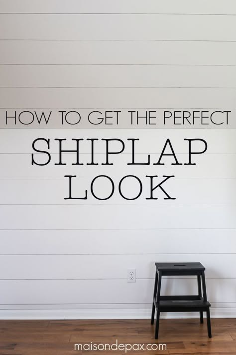 How to Plank a Wall: excellent tutorial on getting that diy shiplap look! How To Plank, Shiplap Wall Diy, Shiplap Accent Wall, Diy Shiplap, Diy Wand, Wall Diy, Plank Walls, European Home Decor, Kitchen Decorating