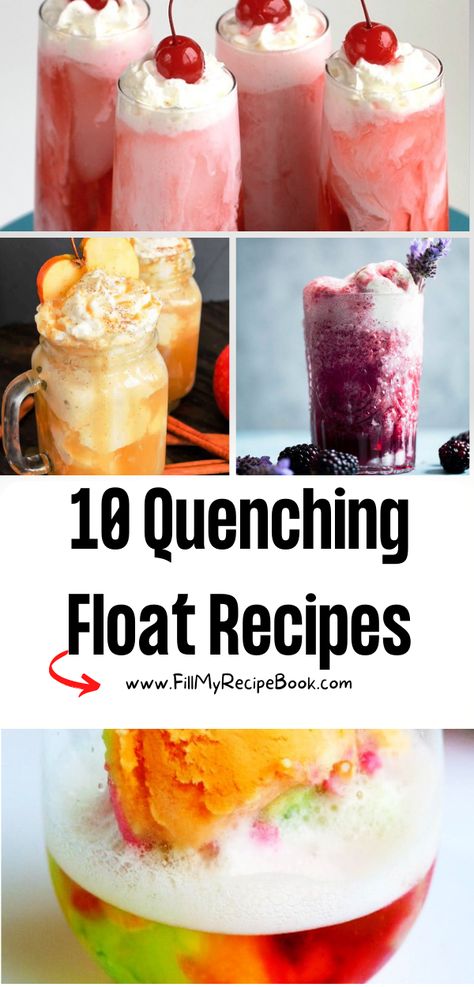 Drinks With Ice Cream, Ice Cream Drinks Nonalcoholic, Ice Cream Floats Recipes, Ice Cream Drink, Ice Cream Soda Recipe, Float Drinks, Float Drink Ideas, Soda Float Bar, Soda Floats Bar