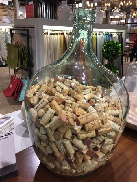 Cork Vase Ideas, Korken Bottle Ikea Ideas, Wine Cork Collection Display, Boho Wine Cork Decor, Glass Bottle With Cork, Wine Cork Storage, Crocks Decor, Brew Room, Autumn Color Palette