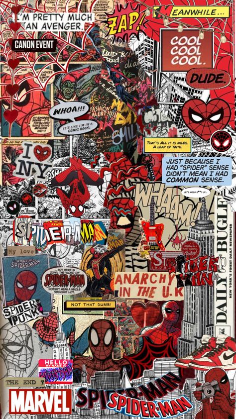 #spiderman #itsv #wallpaper #vintage #quotes #music #movies #coquette #art #books #comics #marvel Punk Background, Marvel Phone Wallpaper, Spiderman Comic Art, Punk Wallpaper, Whatsapp Wallpapers Hd, Spiderman Gifts, Image Spiderman, Spiderman Theme, Spiderman Drawing