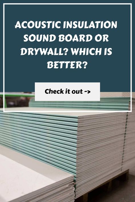 Acoustic insulation sound board or drywall? Which is better? Check it out -> Sound Proofing A Room, Sound Proof Flooring, Studio Soundproofing, Soundproofing Walls, Drywall Construction, Foam Insulation Board, Sound Board, Soundproofing Material, Sound Barrier