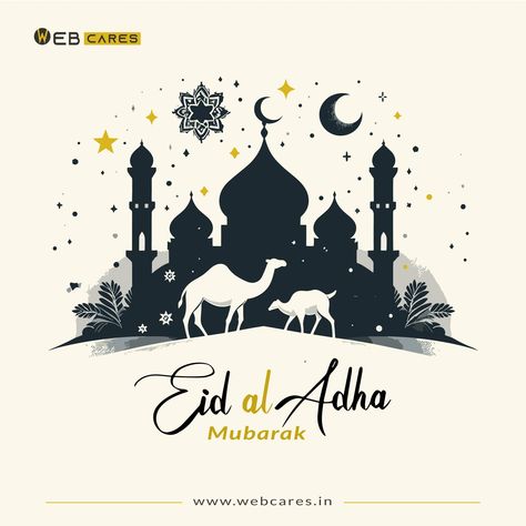 On this blessed occasion of Eid al-Adha, may Allah accept your sacrifices and grant your prayers. Eid Mubarak! #eid2024 #EidAlAdha #webcares Adha Mubarak, Eid Al-adha Mubarak, Eid Al Adha, Eid Mubarak, Quick Saves