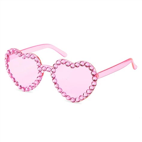 Rhinestone Sunglasses, Heart Glasses, Red Glasses, Plastic Sunglasses, Heart Shaped Sunglasses, Blue Sunglasses, Heart Sunglasses, Rimless Sunglasses, Pink Sunglasses