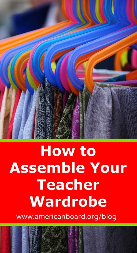 Assemble_Teacher_Wardrobe_Pinterest Teacher Wardrobe Essentials, Paraprofessional Outfits, Teacher Wardrobe Capsule, Professional Teacher Outfits, Teacher Outfits High School, Teacher Outfits Professional, Teacher Work, Teacher Outfits Elementary, Discounts For Teachers