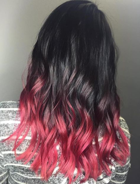 Pastel+Pink+Dip+Dye+For+Black+Hair                                                                                                                                                                                 More Dye For Black Hair, Natural Dark Hair, Black Hair Ombre, Pink Dip, Rambut Brunette, Pink Dip Dye, Blonde Dye, Pink Ombre Hair, Red Curls