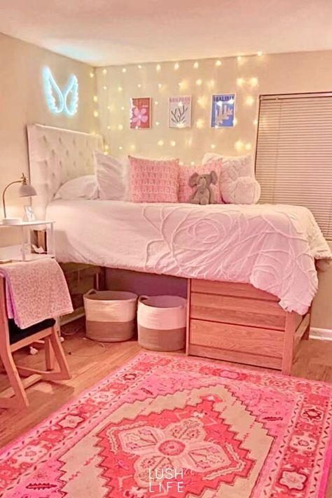 pink dorm decor pink dorm decor ations pink dorm decor  ideas pink dorm decor  wall pink dorm decor  dormify pink dorm decor  diy dorm room decor blue and pink glam pink dorm room decor pink and red dorm room decor pink dorm room decor ideas pink dorm desk decor pink room decor dorm Dorm 2024 Ideas, Pink Dorm Wall Decor, Dorm Lights Ideas, Vibey Dorm Room, Clean Girl Dorm Room, Love Shack Fancy Dorm, Light Pink Dorm Room Ideas, Dorm Ideas Pink, Green And Pink Dorm Room