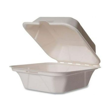 Nourish Molded Fiber Takeout Containers, 6 x 6 x 2, White, Sugarcane, 400/Carton Practical and stylish clamshell, in Vegware Nourish molded fiber. For hot or cold food, to-go street food, fried rice, salads or even sweet treats. Award-winning quality by Vegware, made from plants. Made from recyclable materials. Practical and stylish. Award-winning quality by Vegware. Made from plants. For hot and cold food. - Height: 2" - Number of Compartments: 1 - Microwave Safe: Yes - Food Container Type: Hin Rice Salads, Meal Prep Lunch Box, Take Out Containers, 2 Number, Cold Food, Prepped Lunches, Quality Management, Recyclable Materials, School Supply