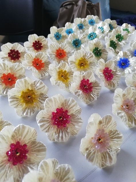 Sequins Earrings, Wedding Flower Jewelry, Flower Beads, Flower Jewelry, Floral Earrings, Wedding Flower, Flower Jewellery, Beaded Flowers, Seed Beads