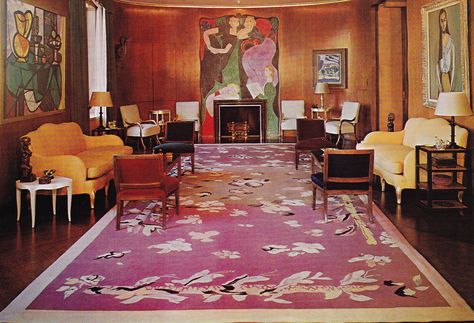 Neslon Rockefeller Apartment by J-M Frank, 1937. Photography by Richard Champion. Nelson Rockefeller, Pierre Yovanovitch, Daybed Design, Parisienne Chic, Parisian Apartment, New York Apartment, Paris Apartments, French Interior, Salon Design