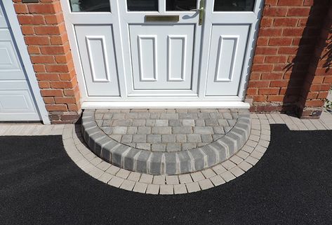 We can install a wide range of door steps, door entrance patterns and ramps to any property. We cover the Birmingham area Patio Door Steps, Rustic Entry Doors, Front Garden Ideas Driveway, Garden Ideas Driveway, Front Door Steps, Diy Sliding Door, Trendy Door, Brick Steps, Patio Steps